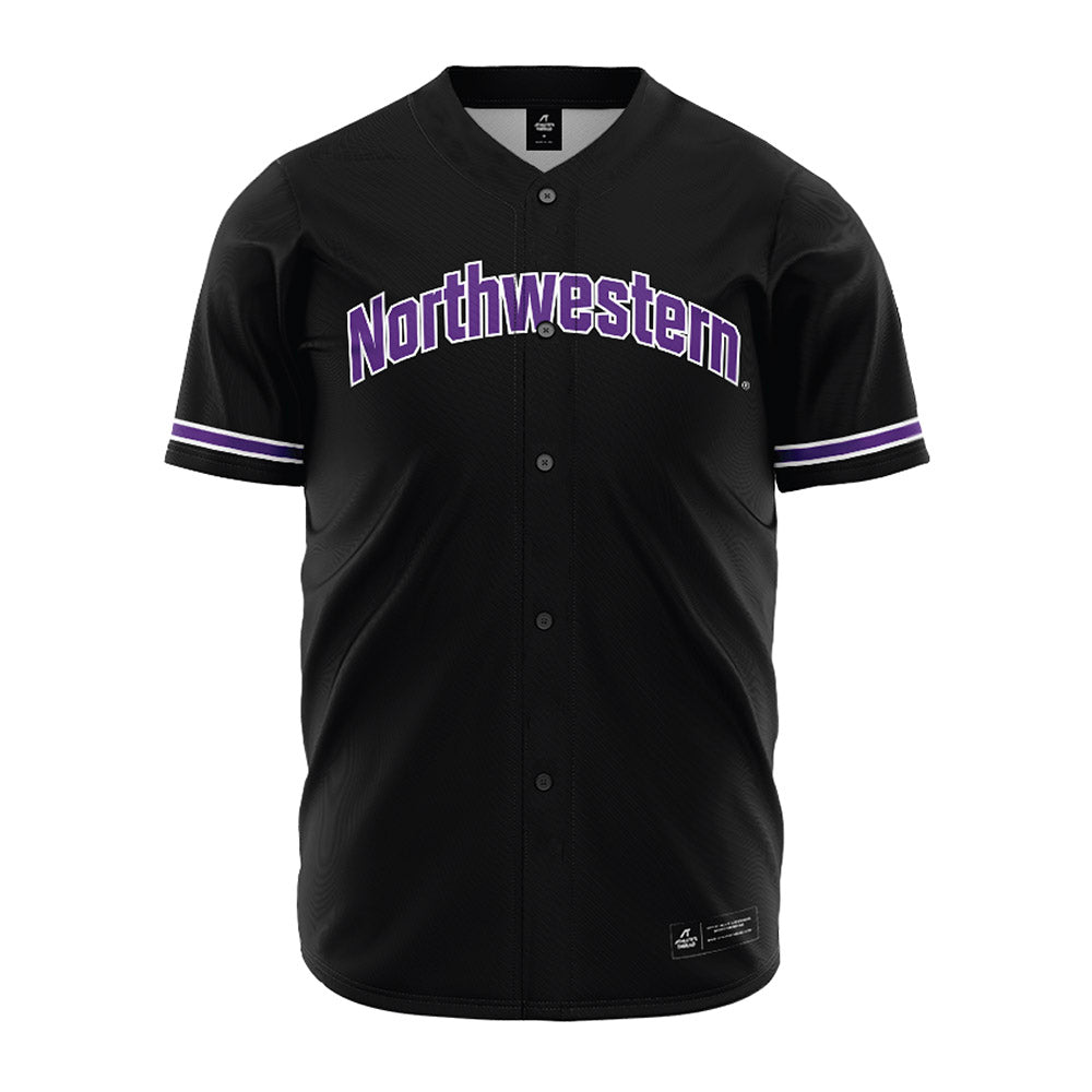 Northwestern - NCAA Baseball : Josh Ramos - Black Baseball Jersey