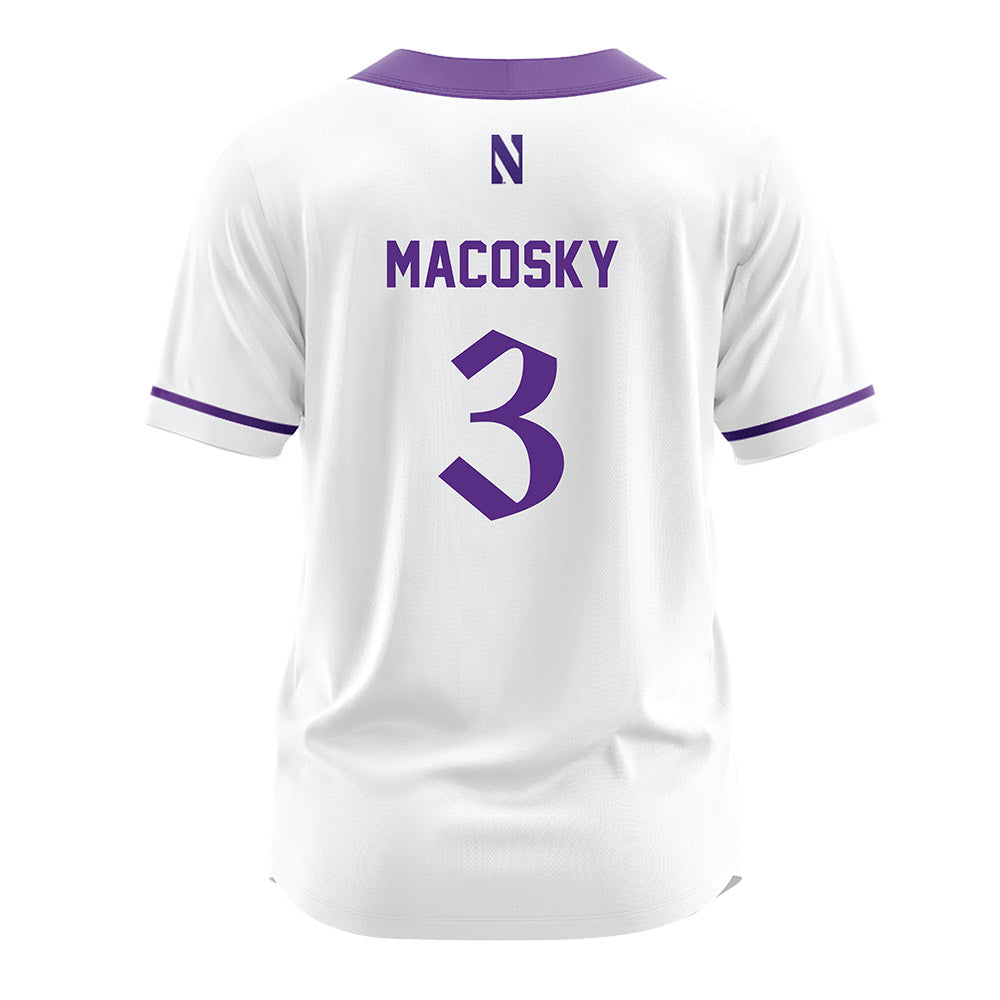 Northwestern - NCAA Softball : Laine Macosky - White Jersey-1