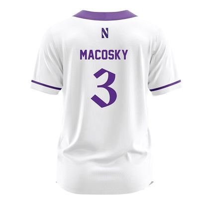Northwestern - NCAA Softball : Laine Macosky - White Jersey-1