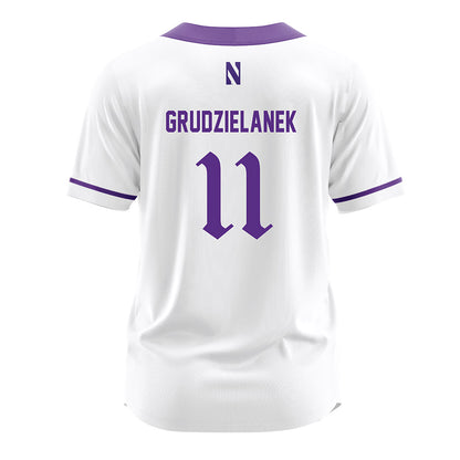 Northwestern - NCAA Softball : Riley Grudzielanek - White Jersey-1