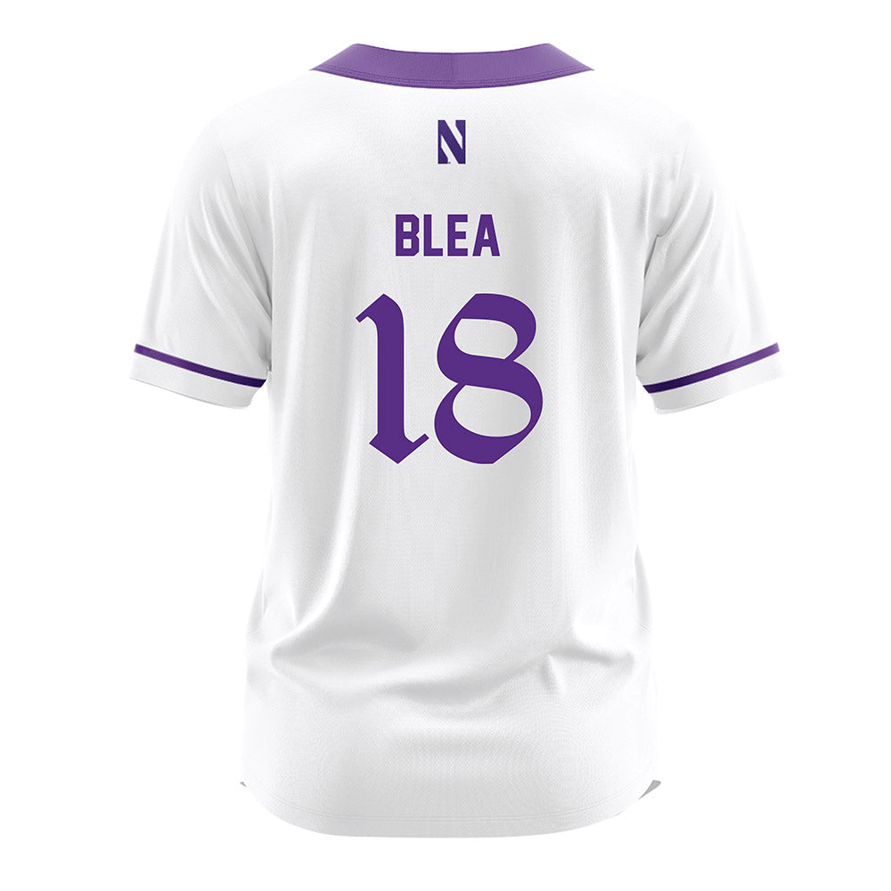 Northwestern - NCAA Softball : Emma Blea - White Jersey-1