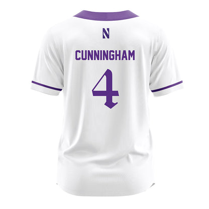 Northwestern - NCAA Softball : Renae Cunningham - White Jersey-1