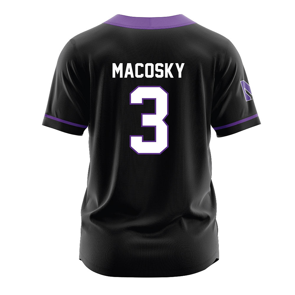 Northwestern - NCAA Softball : Laine Macosky - Black Jersey-1