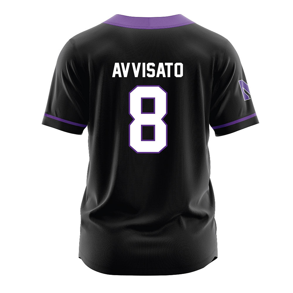 Northwestern - NCAA Softball : Kaylie Avvisato - Black Jersey-1