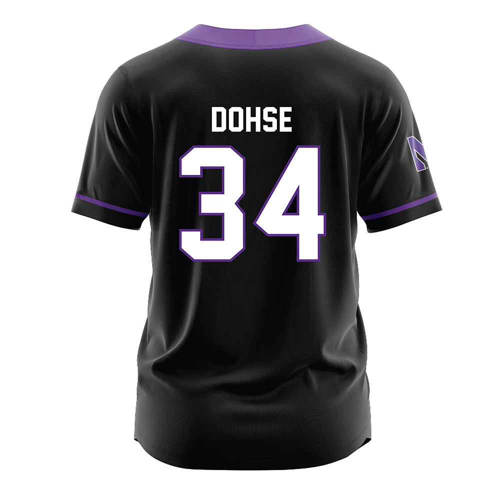 Northwestern - NCAA Softball : Signe Dohse - Black Jersey-1