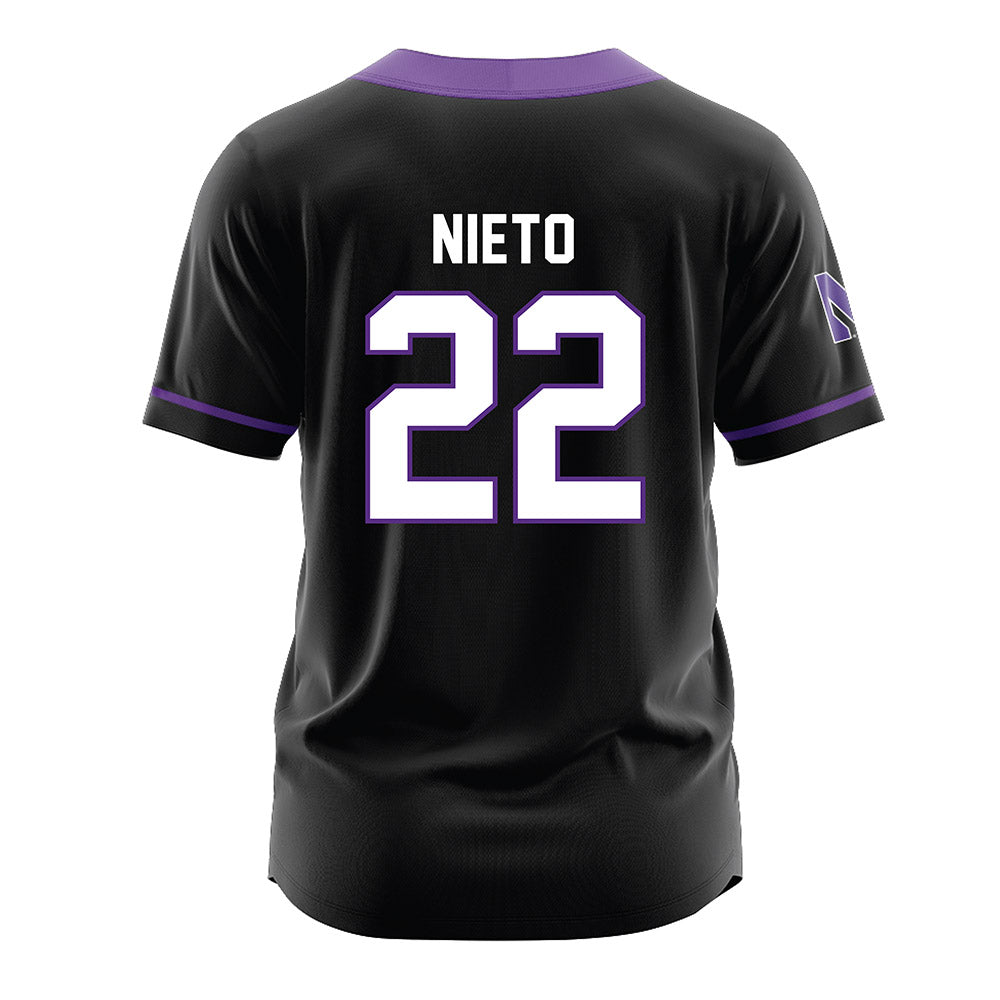 Northwestern - NCAA Softball : Grace Nieto - Black Softball Jersey