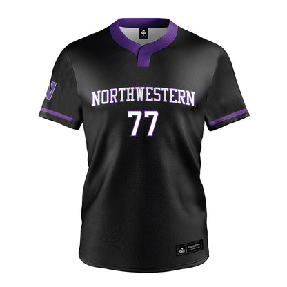 Northwestern - NCAA Softball : Kate Dowden - Black Jersey-0