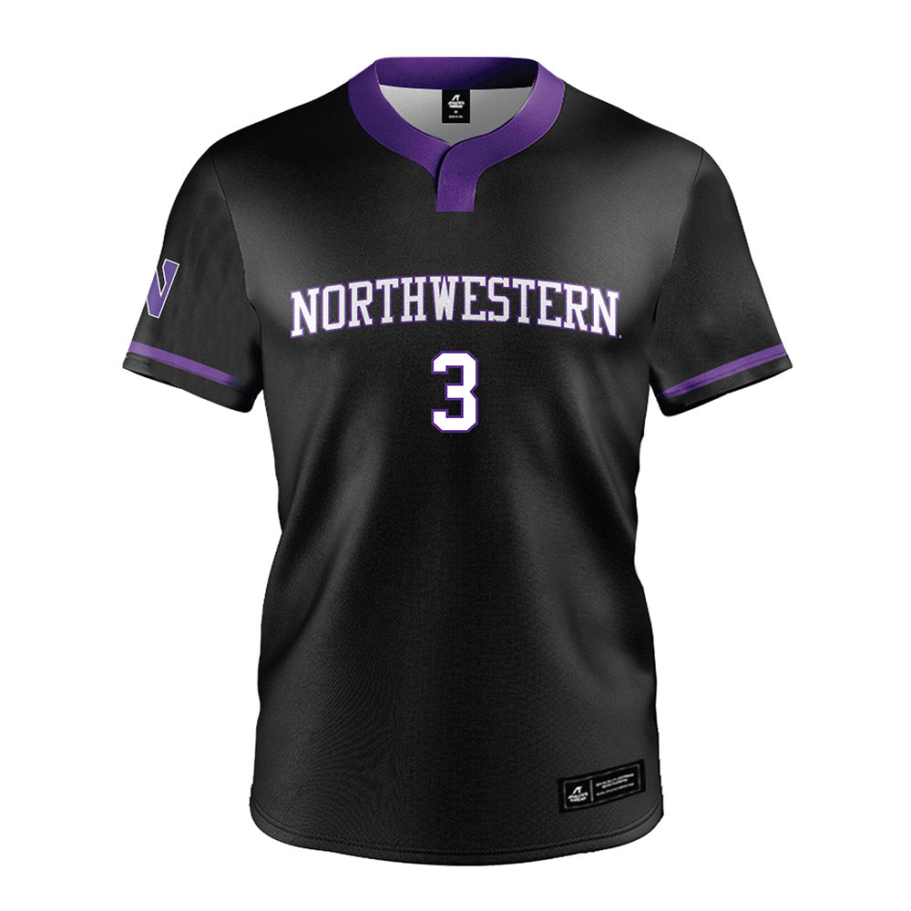 Northwestern - NCAA Softball : Laine Macosky - Black Jersey-0
