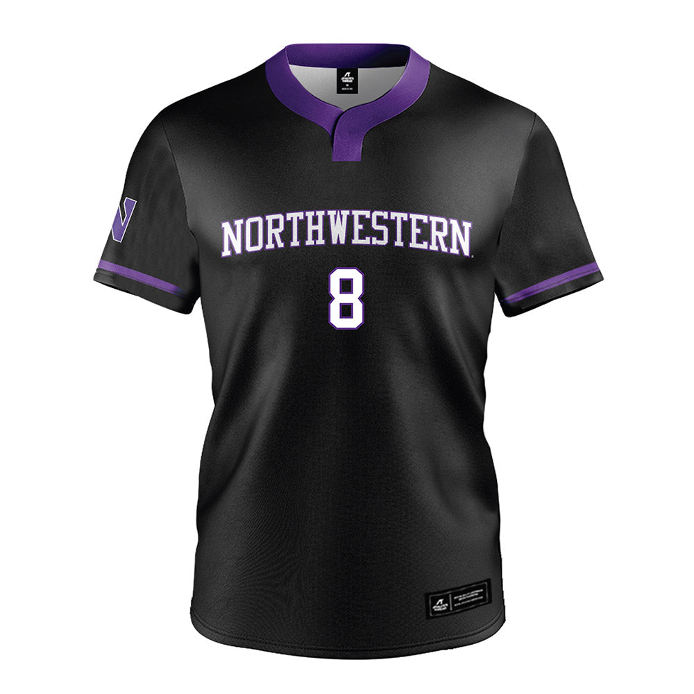 Northwestern - NCAA Softball : Kaylie Avvisato - Black Jersey-0