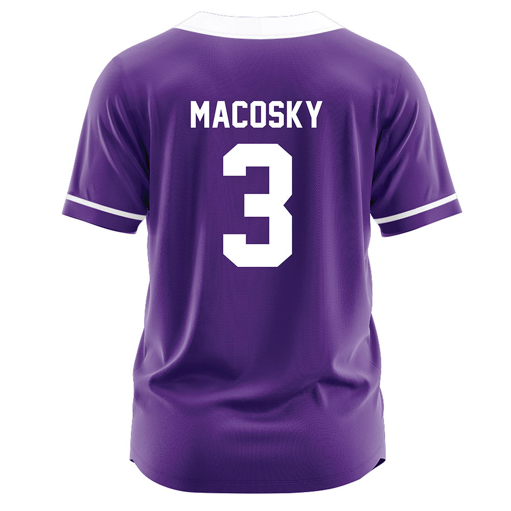 Northwestern - NCAA Softball : Laine Macosky - Purple Jersey-1