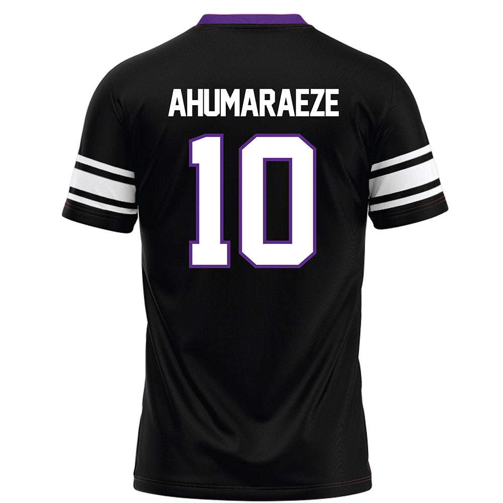 Northwestern - NCAA Football : Ricky Ahumaraeze - Black Football Jersey-1
