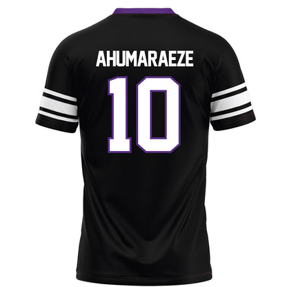 Northwestern - NCAA Football : Ricky Ahumaraeze - Black Football Jersey-1