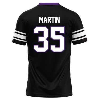 Northwestern - NCAA Football : Sean Martin - Black Football Jersey-1