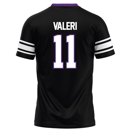 Northwestern - NCAA Football : Seth Valeri - Black Football Jersey-1
