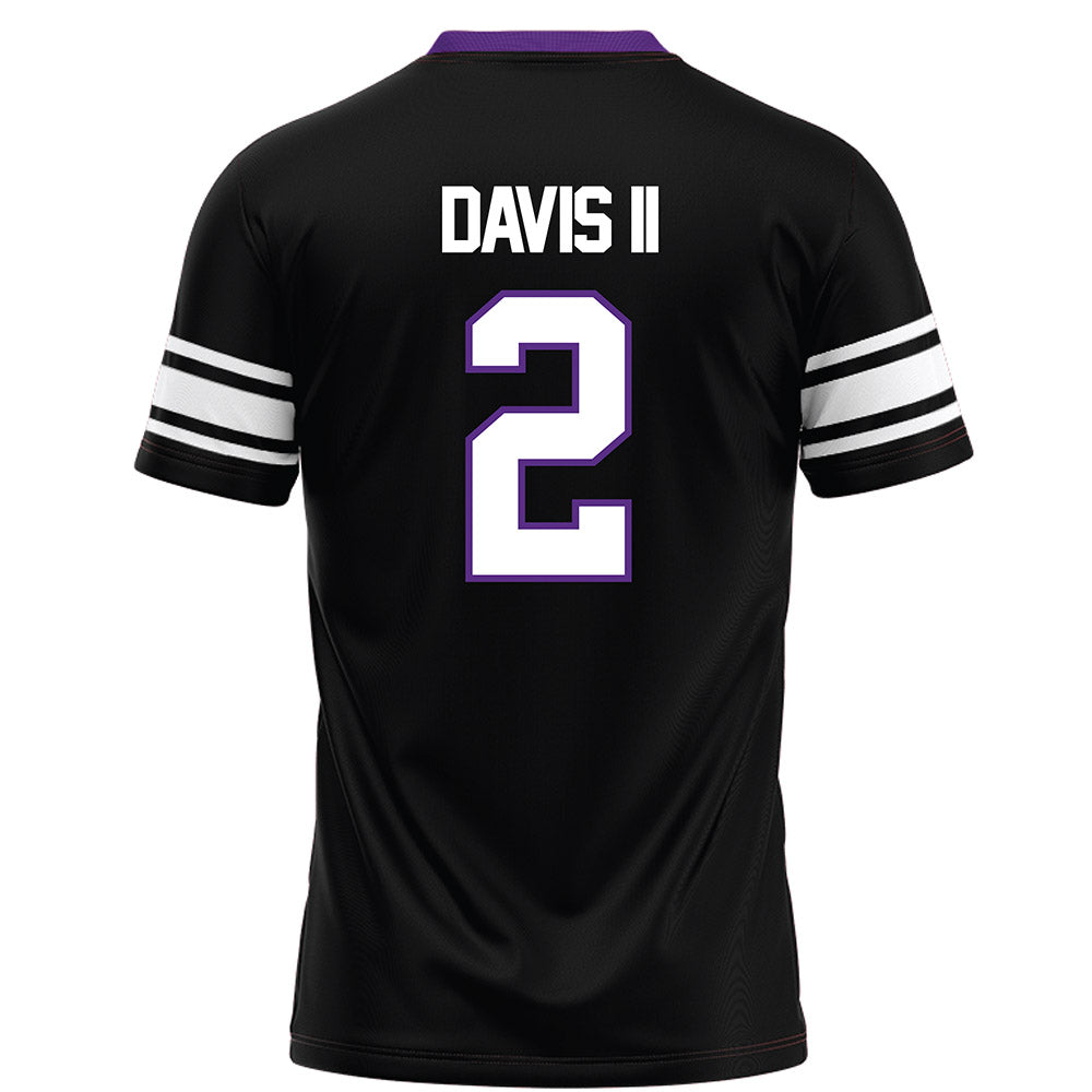 Northwestern - NCAA Football : Fred Davis II - Black Football Jersey-1