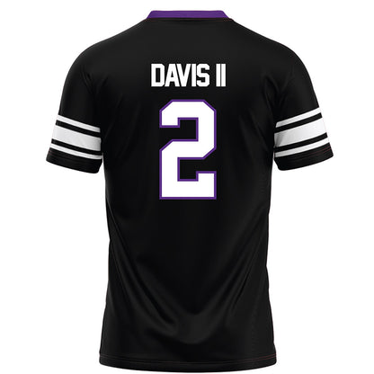 Northwestern - NCAA Football : Fred Davis II - Black Football Jersey-1