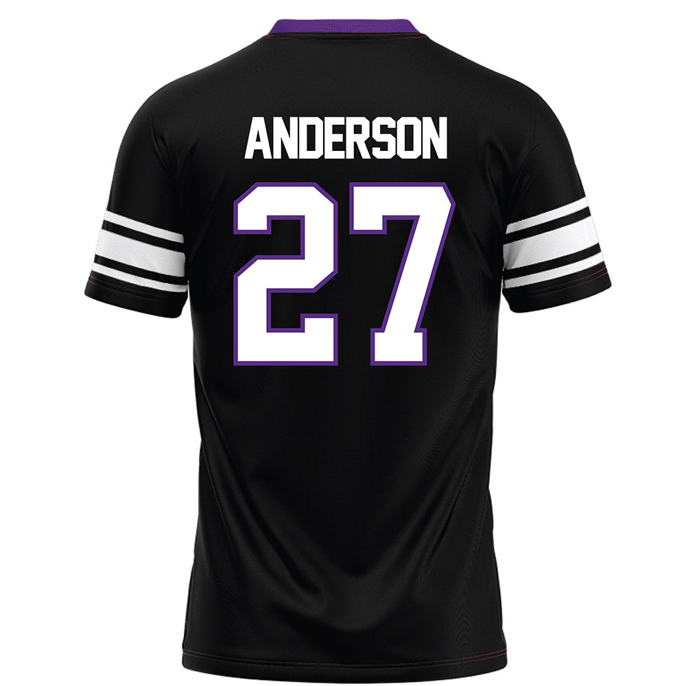 Northwestern - NCAA Football : Daniel Anderson - Black Football Jersey-1