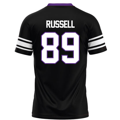 Northwestern - NCAA Football : Cam Russell - Black Football Jersey