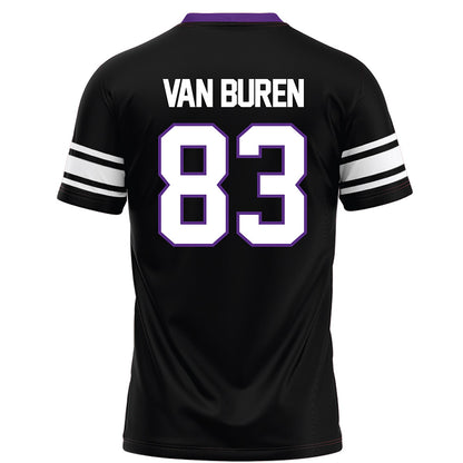 Northwestern - NCAA Football : Blake Van Buren - Black Football Jersey