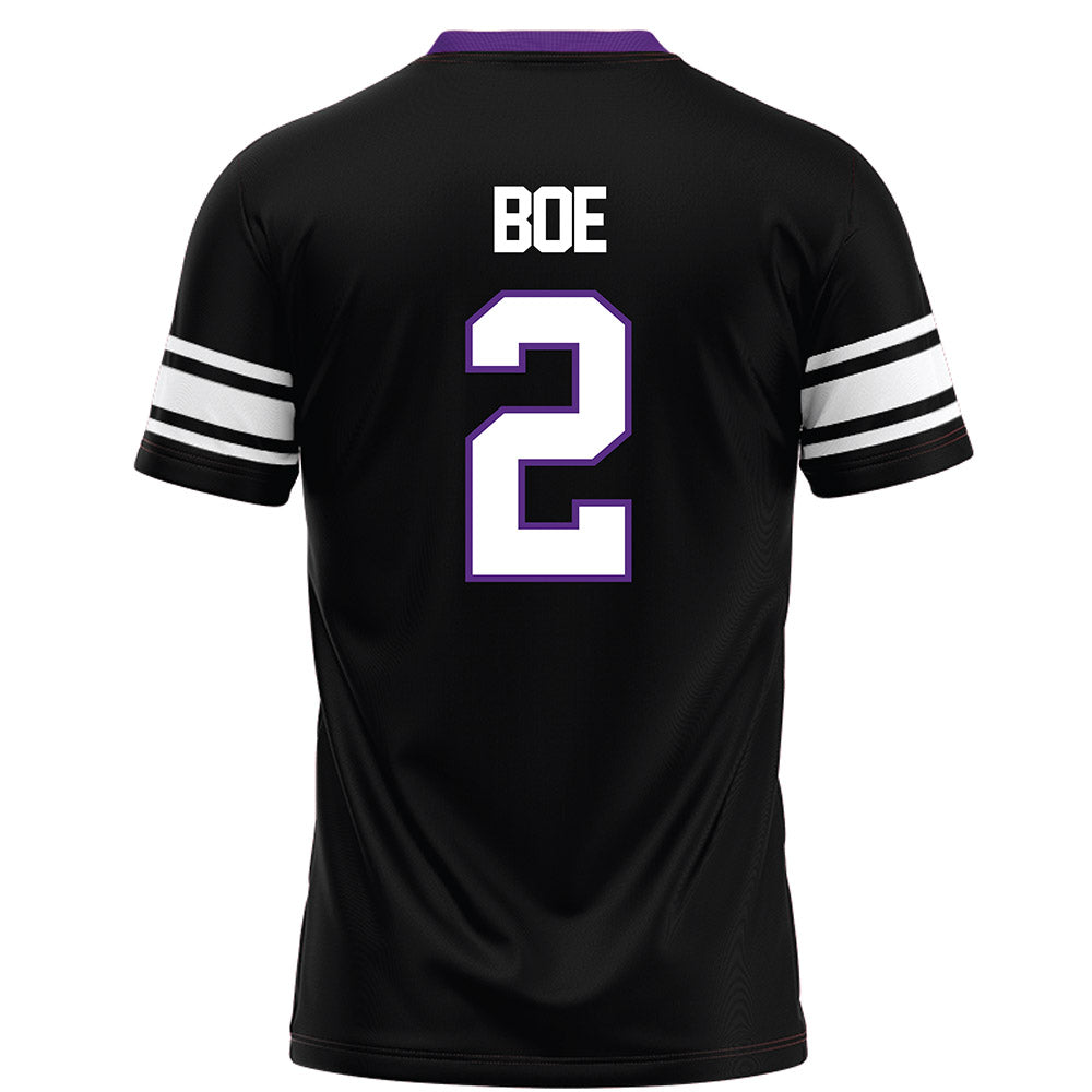 Northwestern - NCAA Football : Ryan Boe - Black Football Jersey