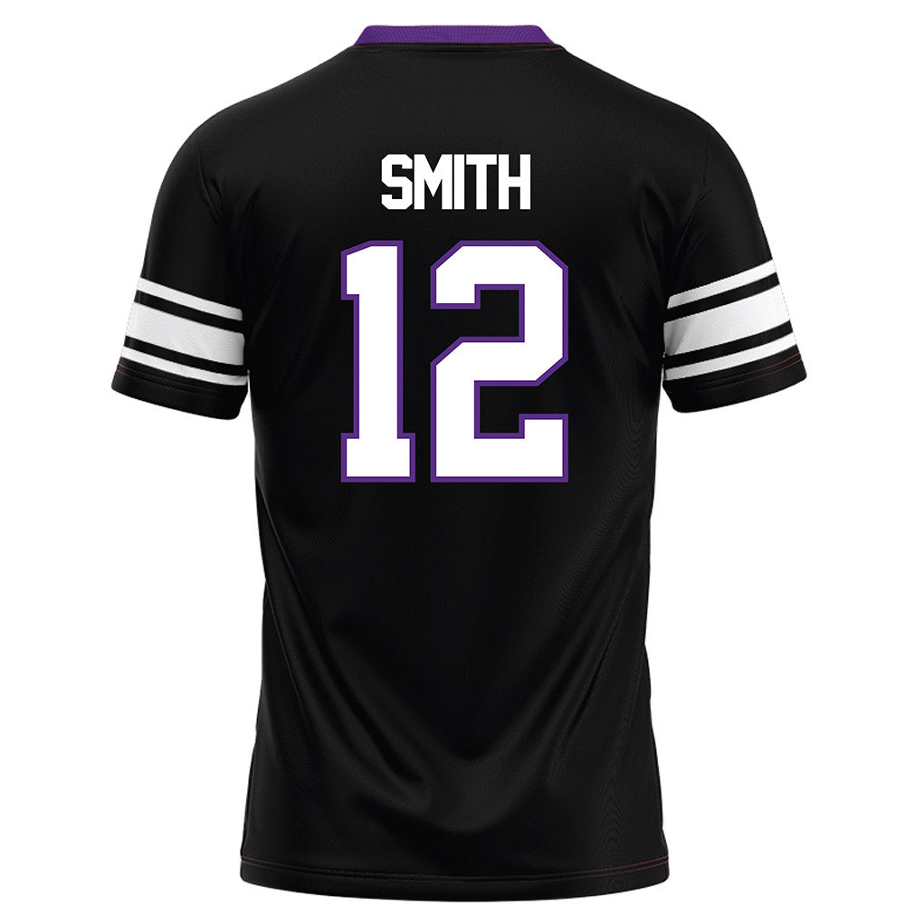Northwestern - NCAA Football : Evan Smith - Black Football Jersey