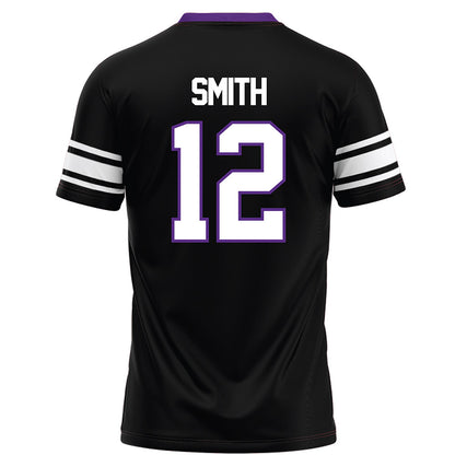 Northwestern - NCAA Football : Evan Smith - Black Football Jersey