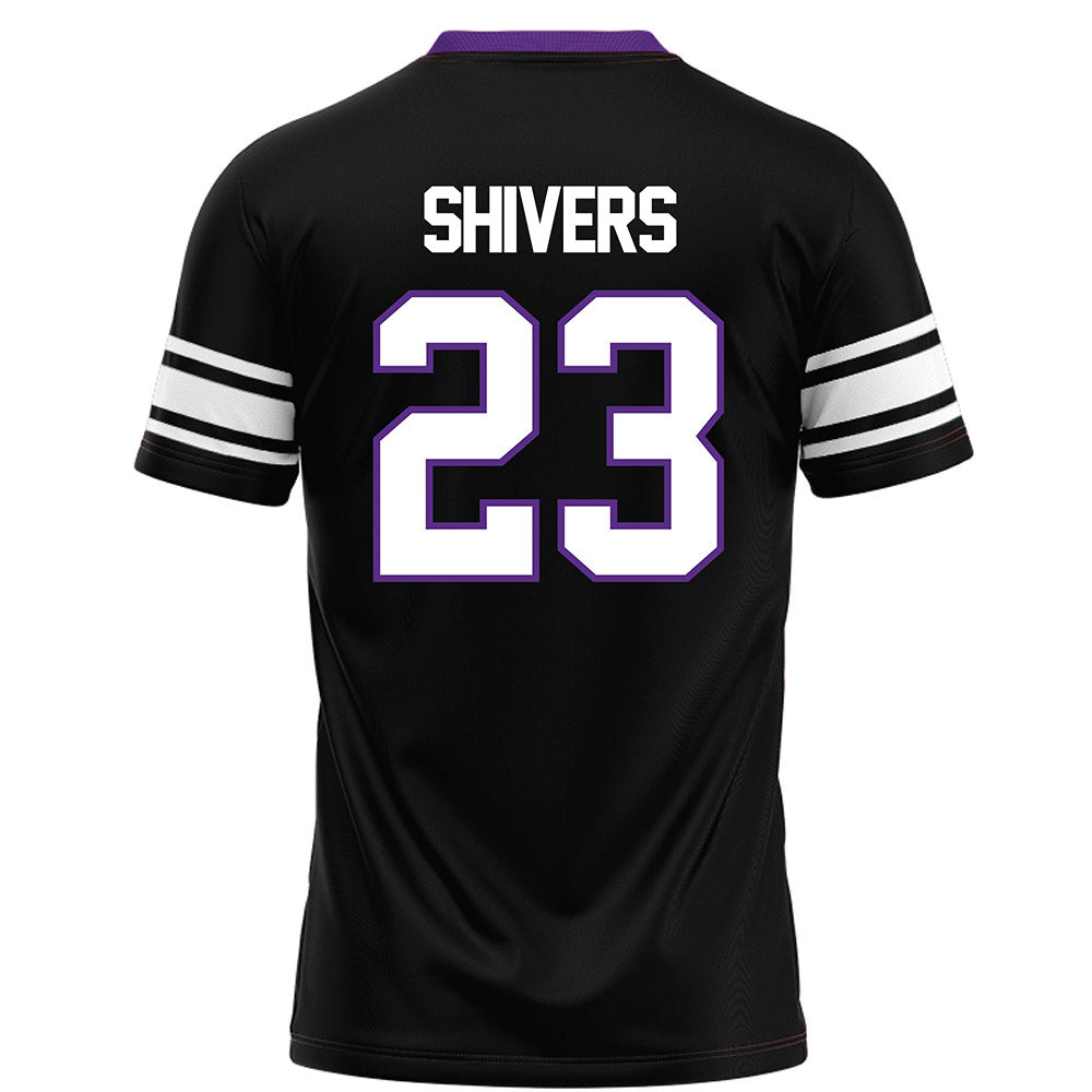 Northwestern - NCAA Football : Cole Shivers - Black Football Jersey