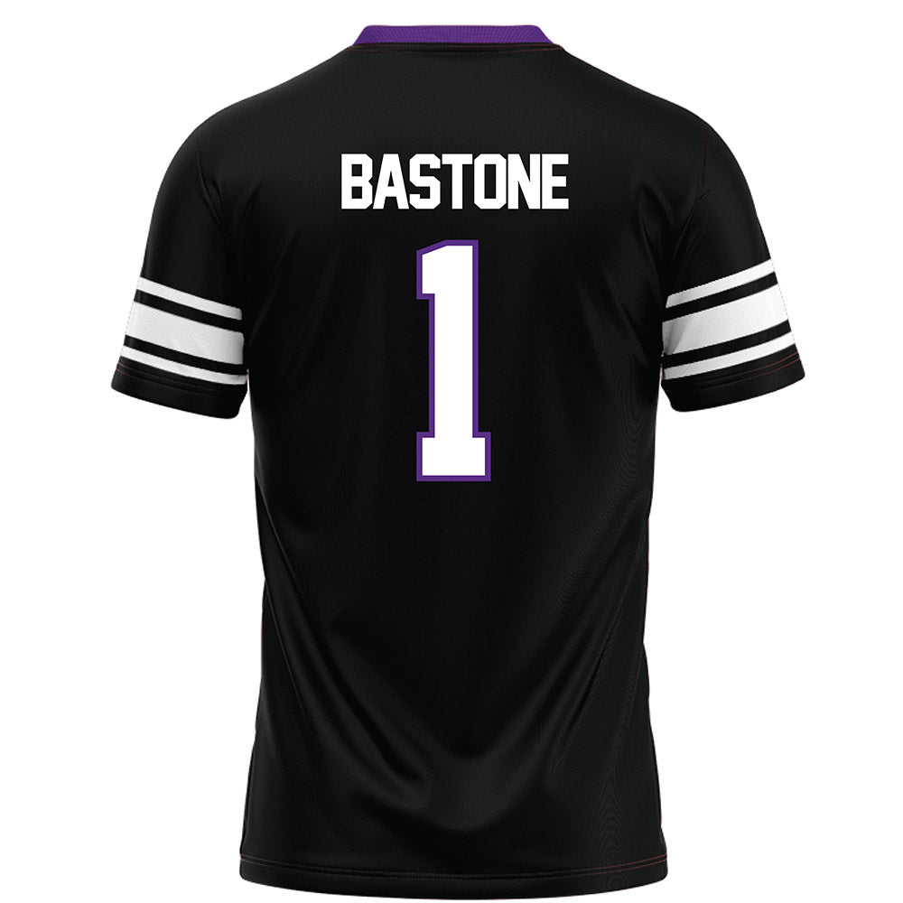 Northwestern - NCAA Football : Carmine Bastone - Black Football Jersey-1