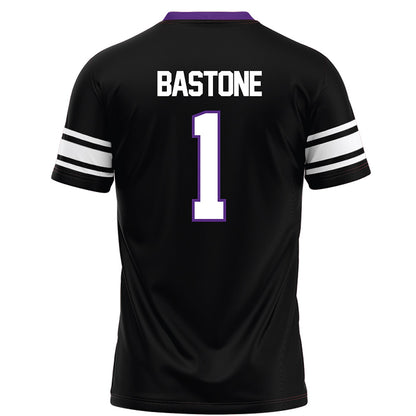 Northwestern - NCAA Football : Carmine Bastone - Black Football Jersey-1