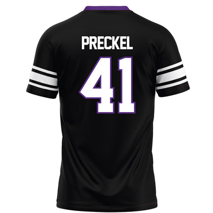 Northwestern - NCAA Football : Robby Preckel - Black Football Jersey-1