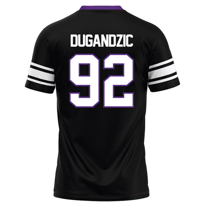 Northwestern - NCAA Football : Nikola Dugandzic - Black Football Jersey-1