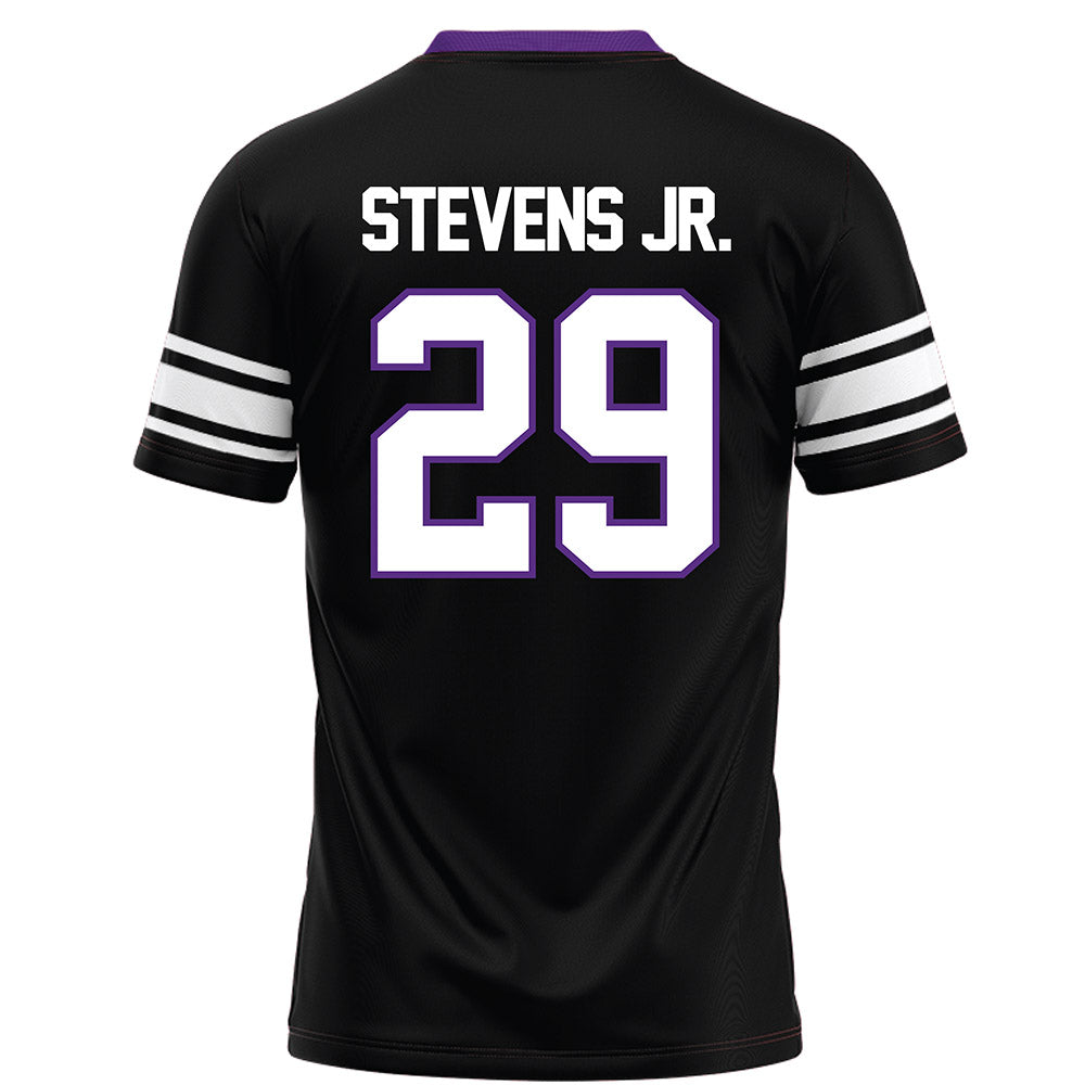 Northwestern - NCAA Football : JonJon Stevens Jr. - Black Football Jersey-1