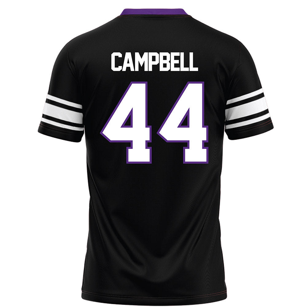 Northwestern - NCAA Football : Callen Campbell - Black Football Jersey-1
