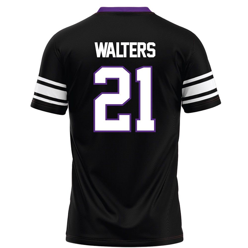 Northwestern - NCAA Football : Damon Walters - Black Football Jersey
