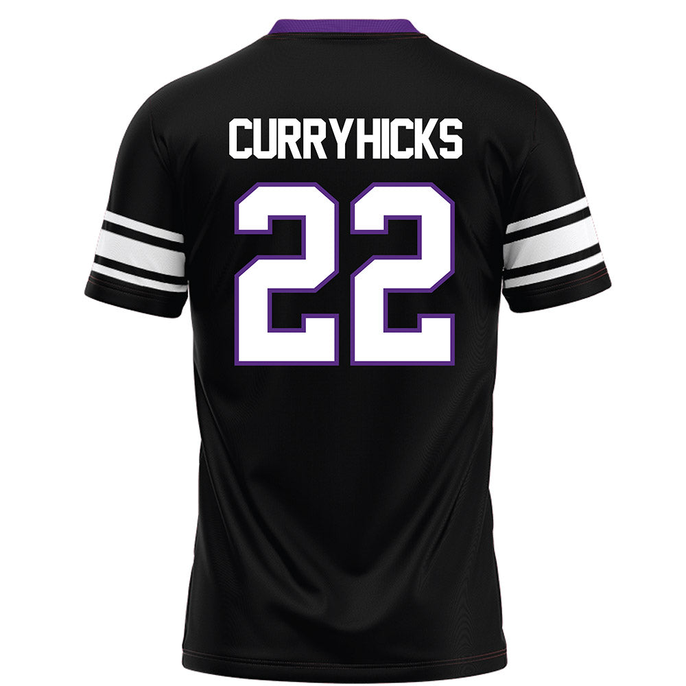 Northwestern - NCAA Football : Terrion Curry-Hicks - Black Football Jersey