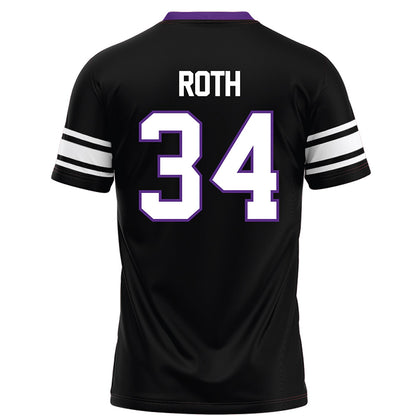 Northwestern - NCAA Football : Payton Roth - Black Football Jersey-1