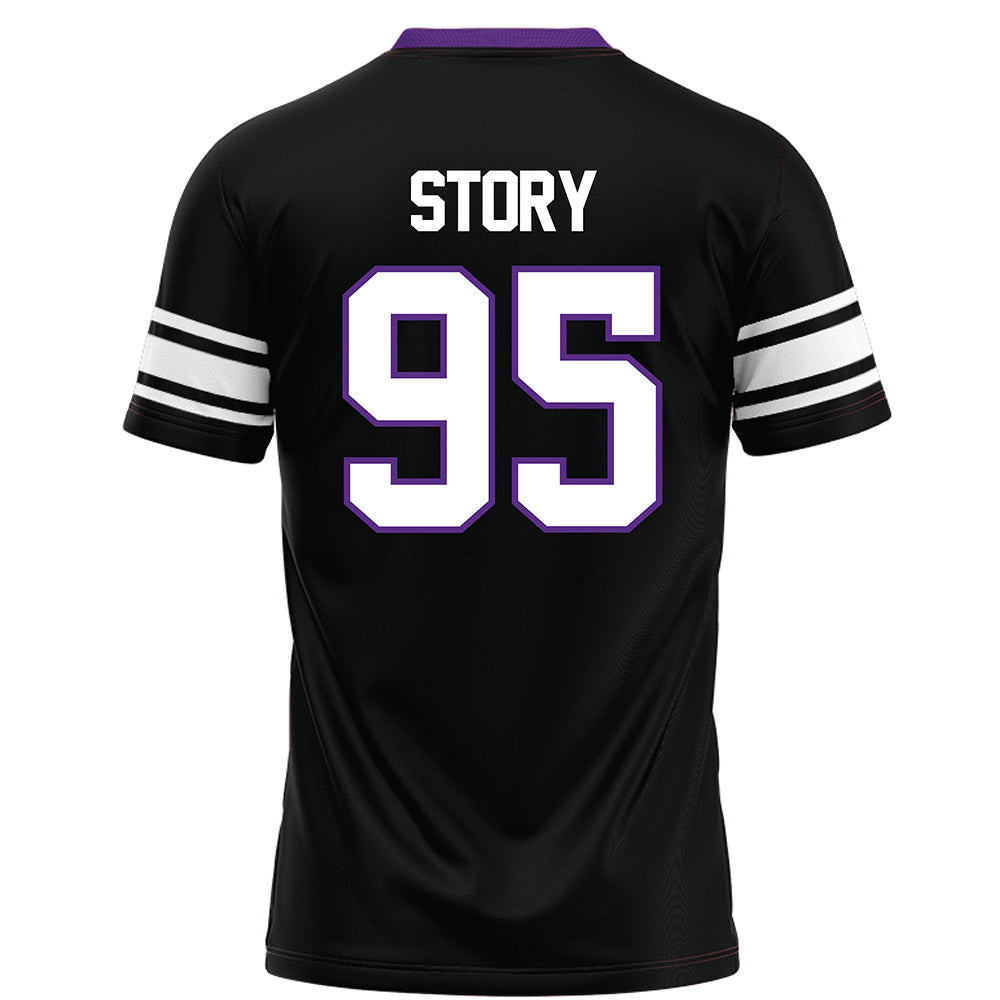 Northwestern - NCAA Football : Najee Story - Black Football Jersey