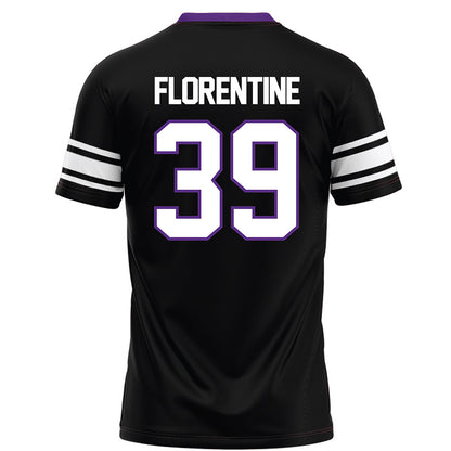 Northwestern - NCAA Football : Jack Florentine - Black Football Jersey
