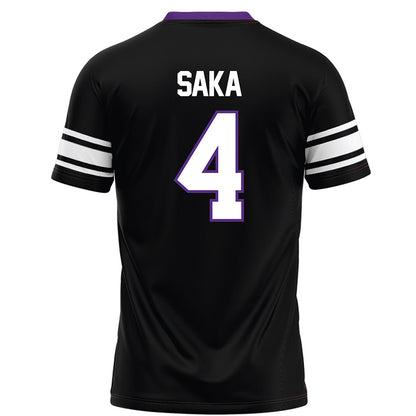 Northwestern - NCAA Football : Anto Saka - Black Football Jersey