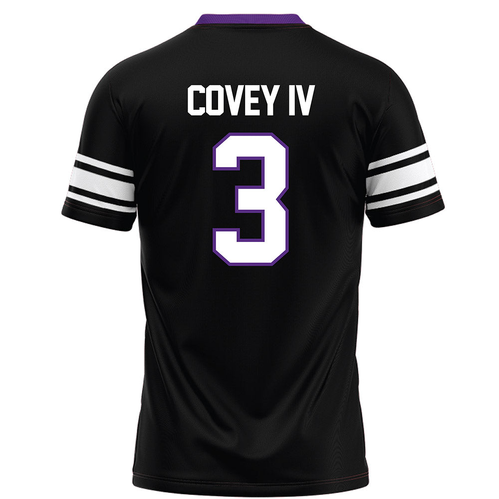 Northwestern - NCAA Football : Frank Covey IV - Black Football Jersey-1