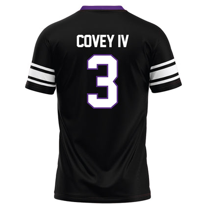 Northwestern - NCAA Football : Frank Covey IV - Black Football Jersey-1