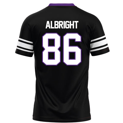 Northwestern - NCAA Football : Lawson Albright - Black Football Jersey