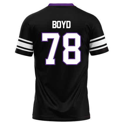Northwestern - NCAA Football : Trey Boyd - Black Football Jersey-1