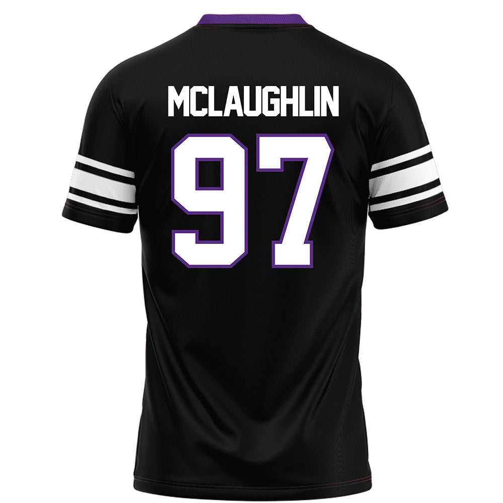 Northwestern - NCAA Football : Sean McLaughlin - Black Football Jersey