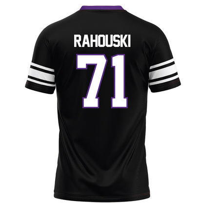 Northwestern - NCAA Football : Dennis Rahouski - Black Football Jersey-1