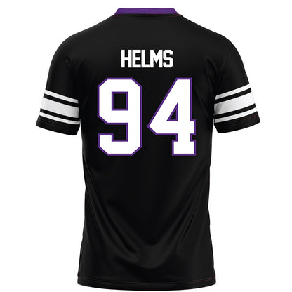 Northwestern - NCAA Football : Henry Helms - Black Football Jersey