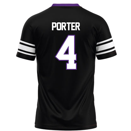 Northwestern - NCAA Football : Cam Porter - Black Football Jersey