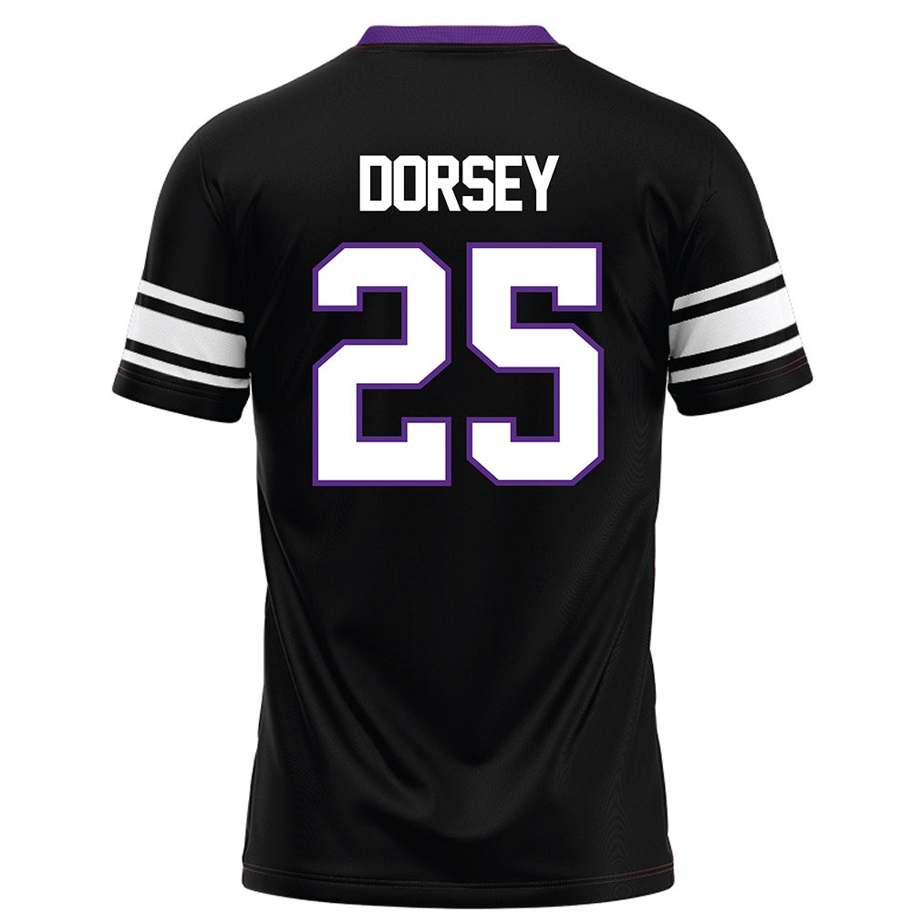 Northwestern - NCAA Football : Marquet Dorsey - Black Football Jersey-1