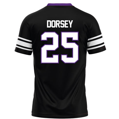 Northwestern - NCAA Football : Marquet Dorsey - Black Football Jersey-1