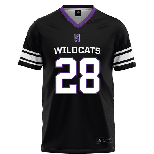 Northwestern - NCAA Football : Timi Oke - Black Football Jersey-0